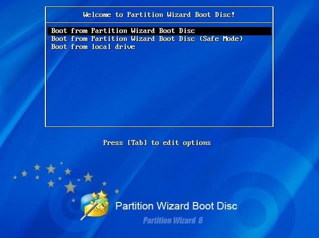 bootable partition tool free iso